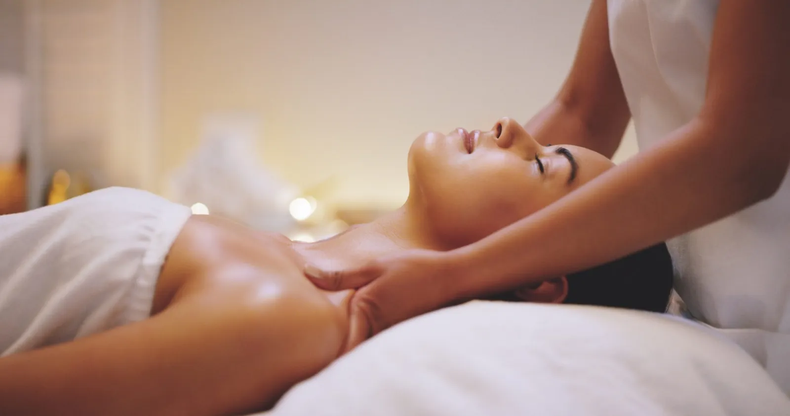 Massagebereich mit entspannter Atmosphäre